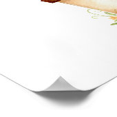 Pink Floral Hot Air Ballon Elefantenabenteuer Poster (Ecke)