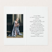 Pink floral in Love Memory Beerdigung Gebetskarte Visitenkarten (Innenseite Aufgefaltet)