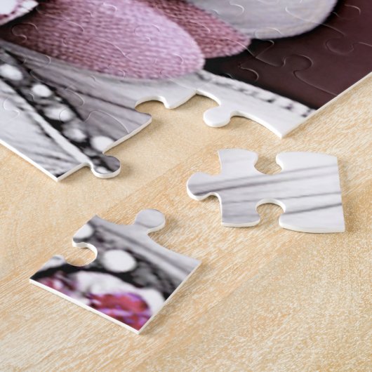 Pink Floral Jigsaw Puzzle (Seite)