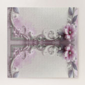 Pink Floral Jigsaw Puzzle (Horizontal)