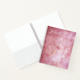 Pink Floral Journal Notizblock