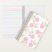 Pink Floral Journal – Pretty Flower Notebook Notizblock (Innen)