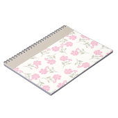 Pink Floral Journal – Pretty Flower Notebook Notizblock (Linke Seite)