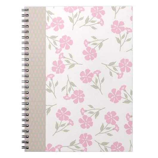 Pink Floral Journal – Pretty Flower Notebook Notizblock (Vorderseite)