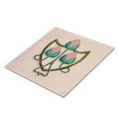 Pink Floral Jugendstil Jugendstil Jugendstil Repro Fliese (Seite)