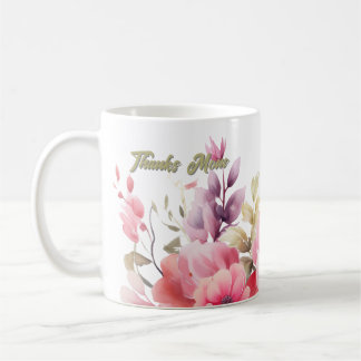 PInk Floral Kaffeetasse