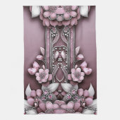 Pink Floral Kitchen Handtücher (Vertikal)