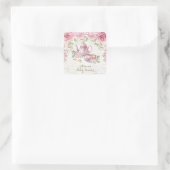 Pink Floral Kitchen Tee Vielen Dank Sticker Favori (Tasche)