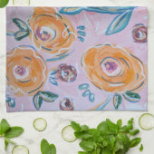 Pink Floral Kitchen Towel Geschirrtuch (Gefaltet)