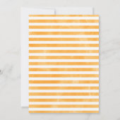 Pink Floral Kleine Pumpkins Kinderdusche Einladung (Rückseite)