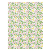 Pink Floral Lemons Muster Tischdecke (Vorderseite)