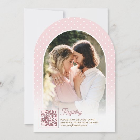 Pink Floral Lighthouse Nautical Arch Brautparty Einladung (Rückseite)