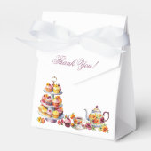 Pink Floral Lilac Whimsical Tee Brautparty Geschenkschachtel (Vorderseite)