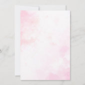 Pink Floral Little Miss Onederful Birthday Einladung (Rückseite)