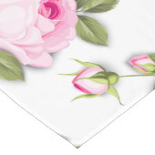 Pink Floral Long Table Runner Großer Tischläufer (Ecke)