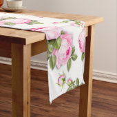 Pink Floral Long Table Runner Großer Tischläufer (Beispiel)