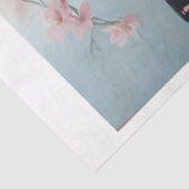Pink Floral Luna Moth Seidenpapier (Ausschnitt)