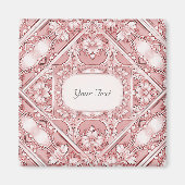 Pink Floral Magnet (Vorne)