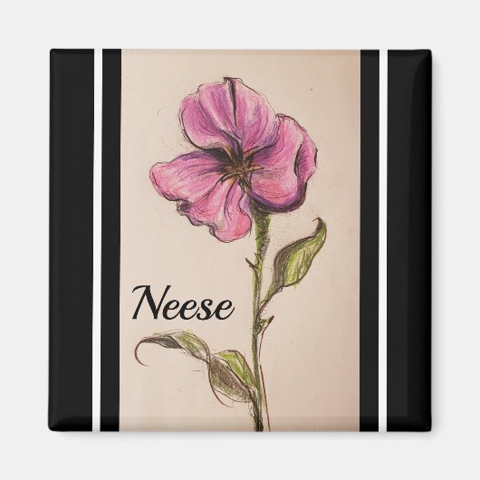 PINK FLORAL MAGNET (Vorne)