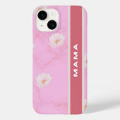 Pink Floral "Mama" Handy Case (Rückseite)
