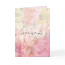PINK FLORAL MIX SYMPATHY CARD