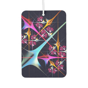 Pink Floral Modernes Abstraktes Kunstfarbmuster #0 Autolufterfrischer