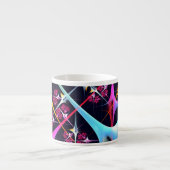 Pink Floral Modernes Abstraktes Kunstfarbmuster #0 Espressotasse (Vorderseite)