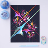 Pink Floral Modernes Abstraktes Kunstfarbmuster #0 Flyer (Einzeln)