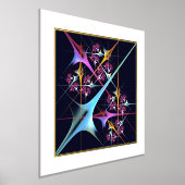 Pink Floral Modernes Abstraktes Kunstfarbmuster #0 Foliendrucke (Ablage )