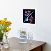 Pink Floral Modernes Abstraktes Kunstfarbmuster #0 Foliendrucke (Ablage(Küche))