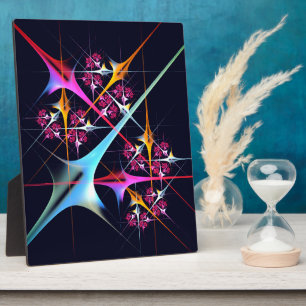 Pink Floral Modernes Abstraktes Kunstfarbmuster #0 Fotoplatte