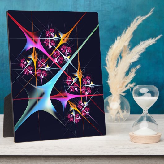 Pink Floral Modernes Abstraktes Kunstfarbmuster #0 Fotoplatte (Seite)