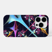 Pink Floral Modernes Abstraktes Kunstfarbmuster #0 iPhone Hülle (Rückseite (Horizontal))