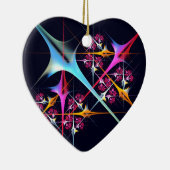 Pink Floral Modernes Abstraktes Kunstfarbmuster #0 Keramik Ornament (Rechts)