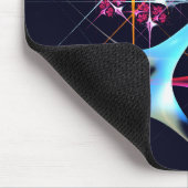 Pink Floral Modernes Abstraktes Kunstfarbmuster #0 Mousepad (Ecke)