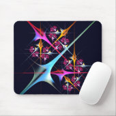 Pink Floral Modernes Abstraktes Kunstfarbmuster #0 Mousepad (Mit Mouse)