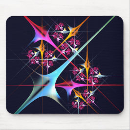 Pink Floral Modernes Abstraktes Kunstfarbmuster #0 Mousepad