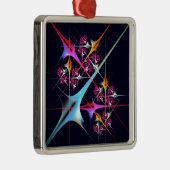 Pink Floral Modernes Abstraktes Kunstfarbmuster #0 Ornament Aus Metall (Rechts)