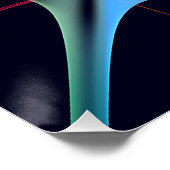 Pink Floral Modernes Abstraktes Kunstfarbmuster #0 Poster (Ecke)