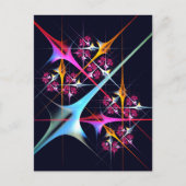 Pink Floral Modernes Abstraktes Kunstfarbmuster #0 Postkarte (Vorderseite)