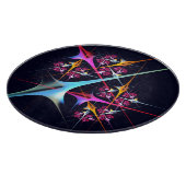 Pink Floral Modernes Abstraktes Kunstfarbmuster #0 Schneidebrett (Ecke)