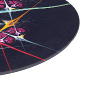 Pink Floral Modernes Abstraktes Kunstfarbmuster #0 Schneidebrett (Ecke)