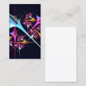 Pink Floral Modernes Abstraktes Kunstfarbmuster #0 Visitenkarte (Vorne/Hinten)