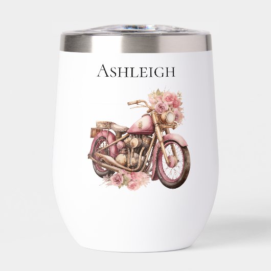 Pink Floral Motorcycle (Vorderseite)