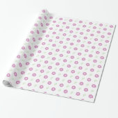 Pink-Floral-Muster-Umschlagpapier Geschenkpapier (Ungerollt)