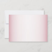 Pink Floral Nature Butterfly Outdoor Wedding Save The Date (Rückseite)