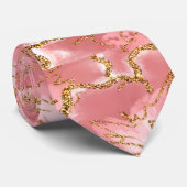 Pink floral Neck Tie Krawatte (Gerollt)