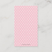 Pink Floral Niedlich Bunny Rabbit Books for Baby G Begleitkarte (Rückseite)