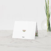 Pink Floral Nurse Vielen Dank Dankeskarte (Rückseite)