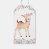 Pink Floral Onederful Deh Party Vielen Dank Geschenkanhänger (Rückseite)